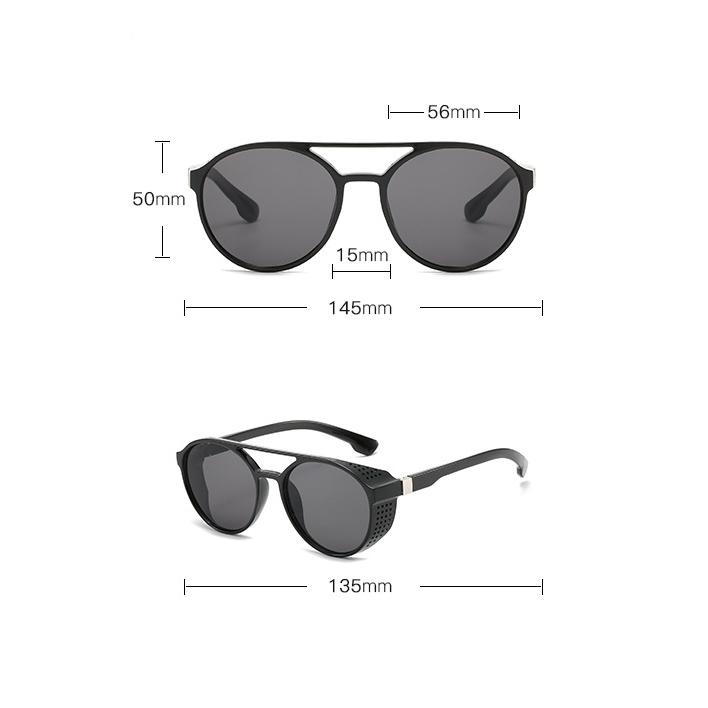 Gafas de sol Steampunk para mujer y hombre, gafas vintage, gafas redondas, gafas de sol de moda retro Steampunk.