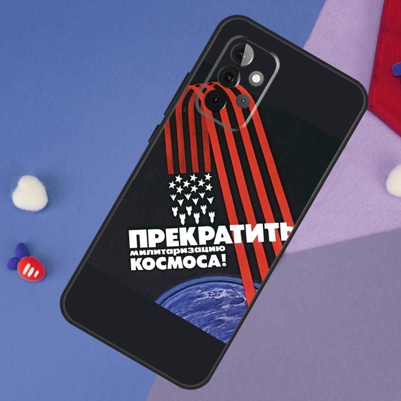

CCCP Soviet Space Propaganda Art Case For Samsung Galaxy A13 A16 A26 A36 A56 A06 A55 A35 A15 A54 A34 A14 A53 A12 A22 A32 A52 Samsung A24 4G