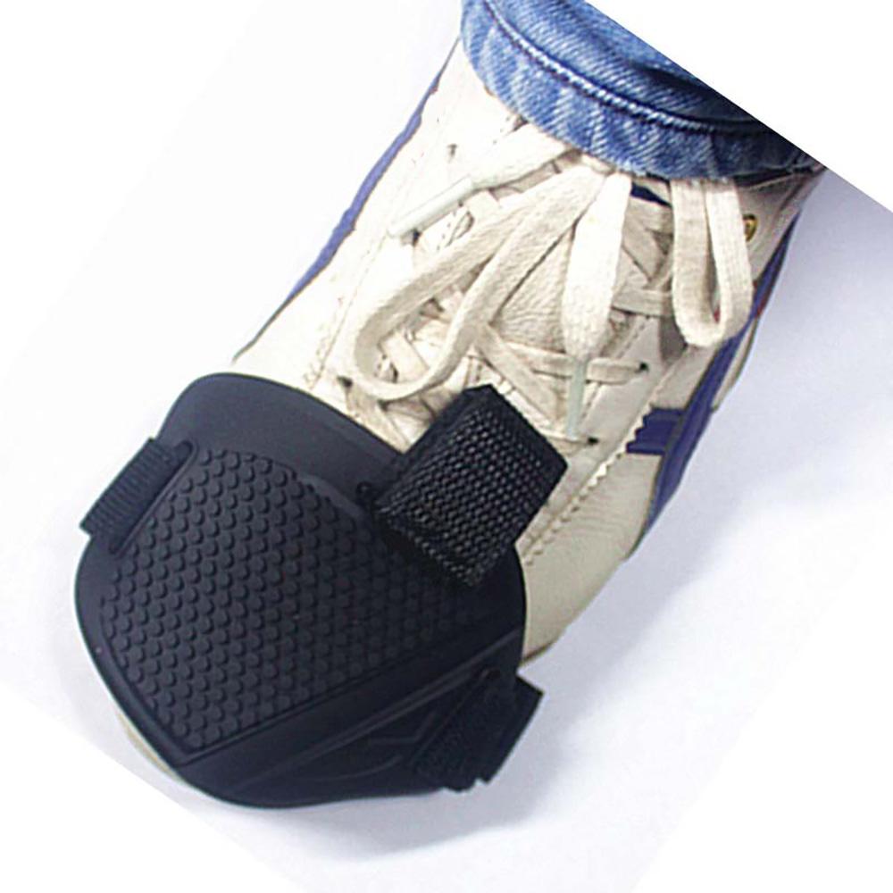 New 2PCS Motorcycle Gear Shifter Shift Guard Shoe Boot Protector Cover Pad TPU Black