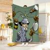 Anime I-Inspector GadgetS Throw Lightweight  Flannel Blanket Soft Skin-friendly for Summer Cooling