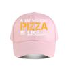 Pizza-Liebhaber Lustige Baseballkappe Mode Unisex Sonnenhut Damen Outdoor-Sport Snapback-Kappe