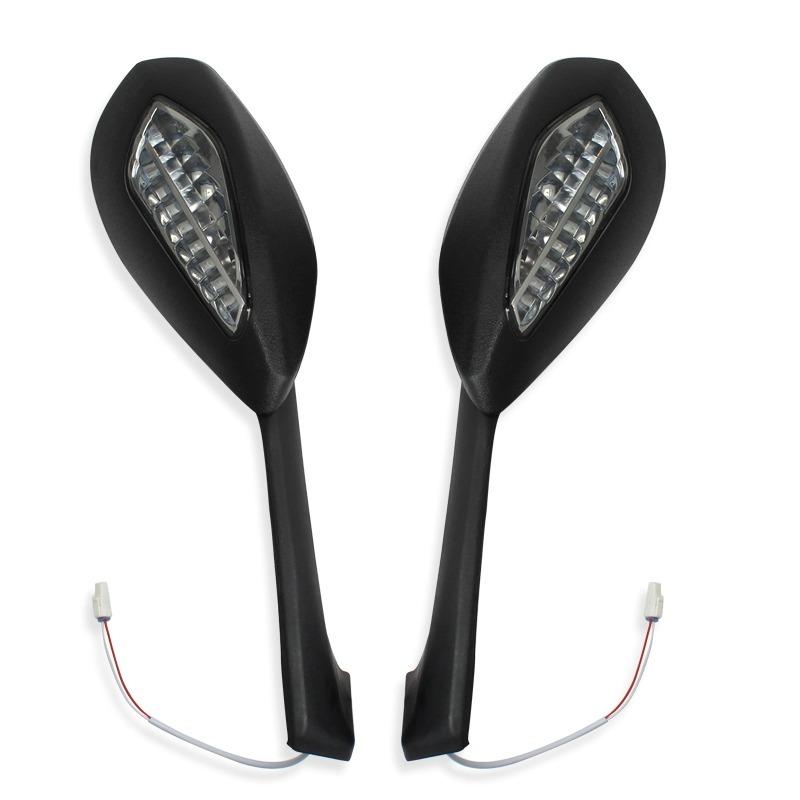 For Ducati Panigale V4 V4 S V4S 2018-2023 V2 2020-2023 Motorcycle Rearview Mirrors Rear View Foldable LED Turn Signals Light