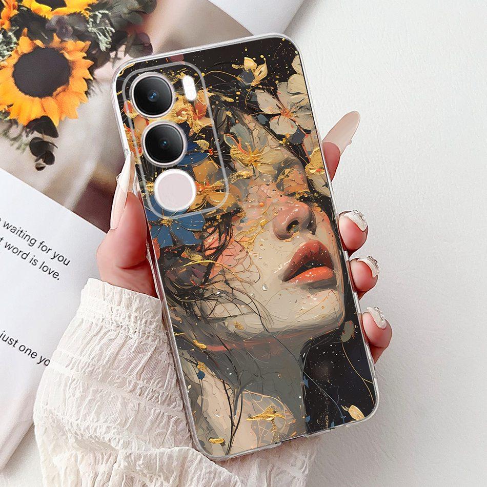 For Vivo Y19S V2419 Cool Dragon Tiger Painting Phone Case For Vivo Y19s Y 19S 4G Soft Silicone TPU Cases