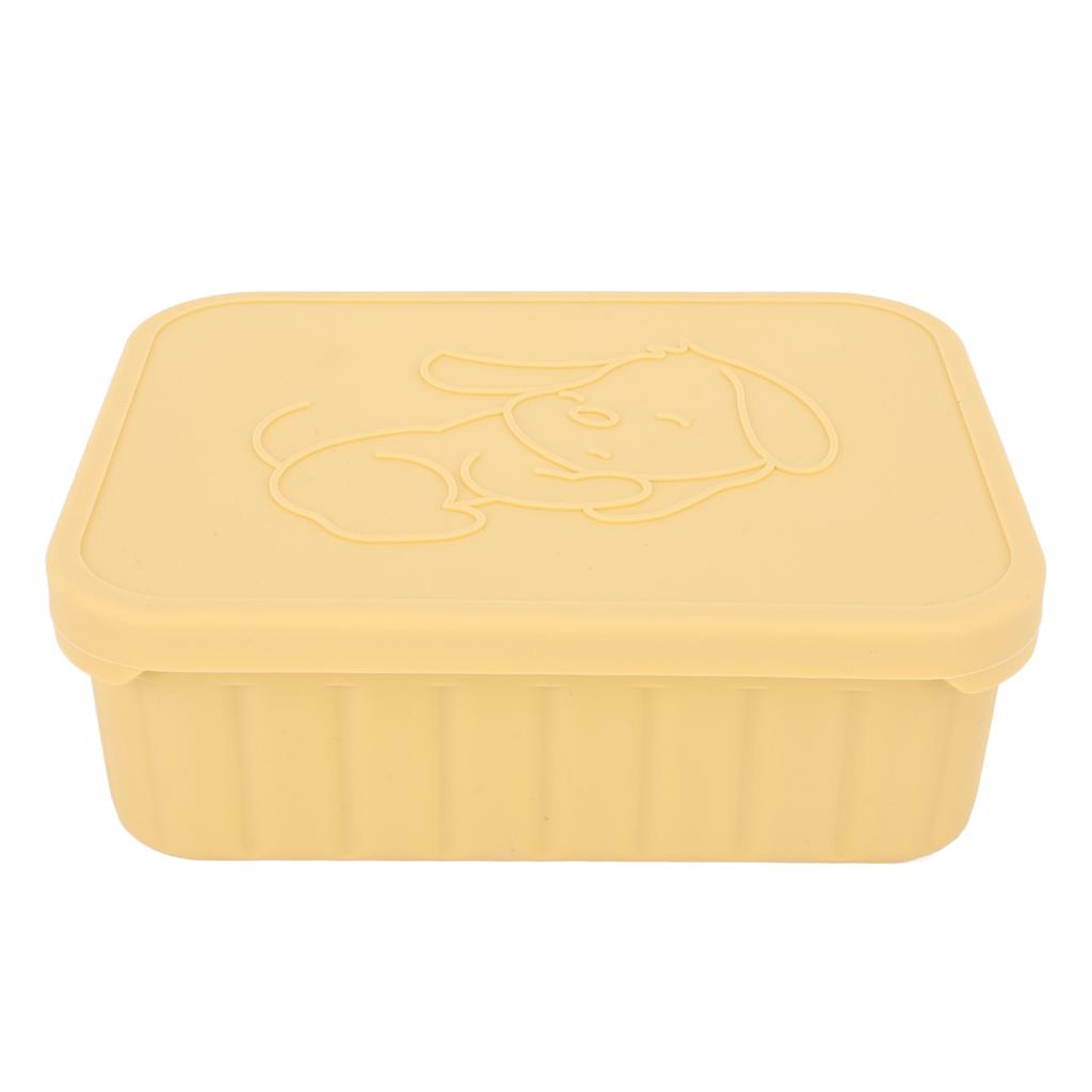 Cajas de Almuerzo de Silicona 3 Compartimentos Extraíbles Reutilizables a Prueba de Fugas Contenedores de Comida para Escuela Trabajo Viajes Aptos para Microondas 880ml