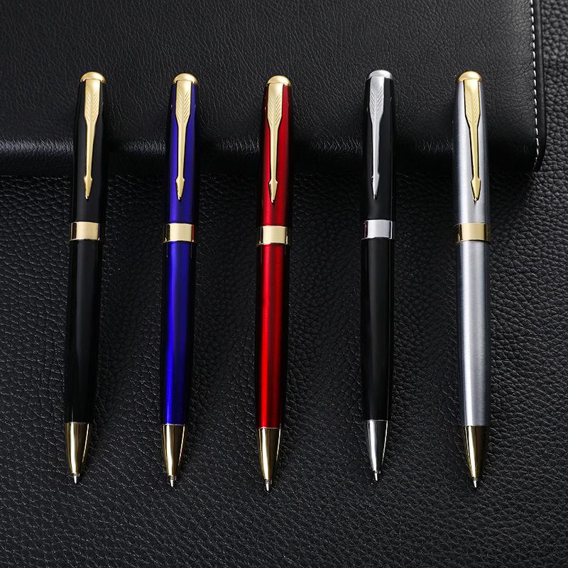 Creative Rotating Metal Ballpoint Pen, Business Office Signature Pen, Gift Advertising Ball Pen Stationery