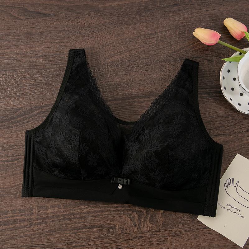 Full Cup Bra Large Size Large Chest Thin No Steel Ring No Magnetic Sandwich Light Cup Foreign Trade Export