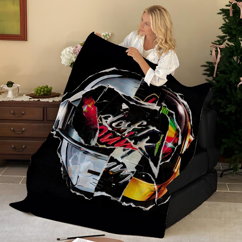 Music D-Daft P-Punk Throw Flannel Blanket, Soft Warm, Durable & Washable cute Cool