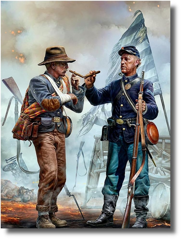 

Master Box Гражданская война, воссоединение братьев-солдат Севера и Юга, 1865 г., конец войны, пластиковая модель MB35198 1/35