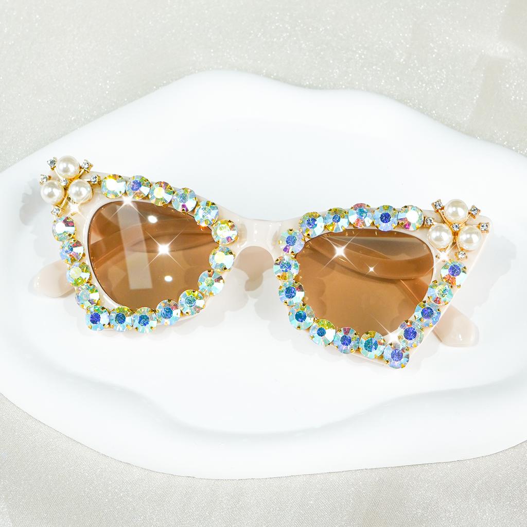 Sparkling Rhinestone Cat Eye Glasses for Women, Perfect for Events & Fashion, Party Eyewear, Perfect for Decoration Women Men