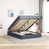 VidaXL Ottoman Bed Frame with Mattress Dark Grey 140x200 Cm Velvet 3311190