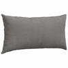 Sofa Cushions 2 Pieces Light Grey 80 X 40 Cm Corduroy Fabric