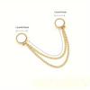 No-Sew Magnetic Alloy Hem Adjuster & Waist Cinch Chain - Pant Leg Clip, Clothing Shortener Tool with Decorative Buckle