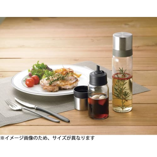 Iwaki Heat-Resistant Glass Condiment Container/Soy Sauce Dispenser, Drip-Free, 120ml (KS521-SVN)