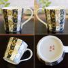 Mug Stylish Tableware Kutani Ware Blue Grain White Grain Tetsusen Pattern Pottery Luxury Brand Made In Japan