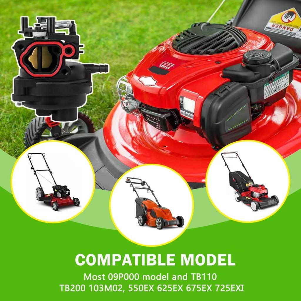 799584 Carburetor For TB110, TB200, 09P702, 103M02, 550EX, 625EX, 675EX, 725EXI Series 6.75-7.25HP Engine, 16C Lawn Mower Carburetor Replacement For
