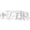 Family Tent Olive Green 420 x 305 x 200 cm Polyester and Steel