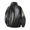2026 Men Biker Leather Jacket Men Retro Black Coffee Jacket Autumn Men Pu Leather Coat Male Loose Motorcycle Faux Leather Coat