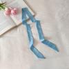 Bow Ties Long Silk Scarf Printed Long Ribbon Scarves Plaid Scarf  Collocation Clothing Accessories