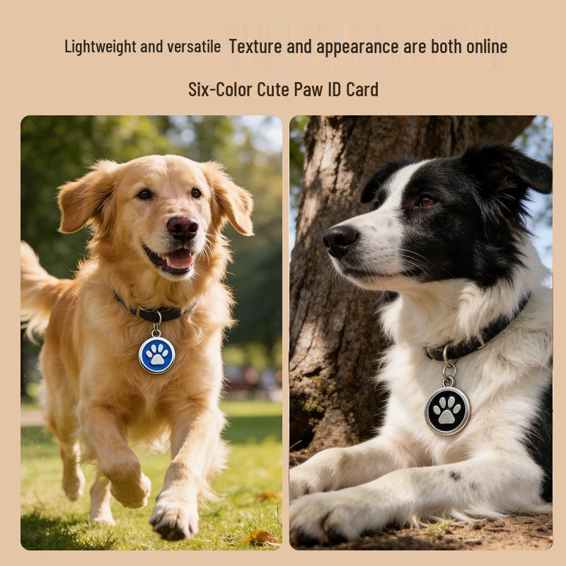 Zinc Alloy Dog Tag ID Pendant: Mirror Finish, Anti-Lost Pet Name Tag