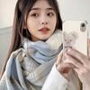 Winter new fashion versatile scarf thickened warm versatile shawl fresh literary plaid scarf