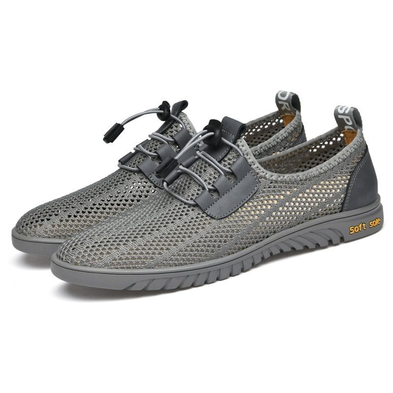 Mesh New Breathable Summer Men's Shoes Mesh Shoes Hollowed Out Men's Shoes Ultra Light Casual Shoes Men's Mesh Shoes