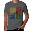 Circles In Squares Tshirt Sports Casual Short Sleeve Cotton Tee Tshirt