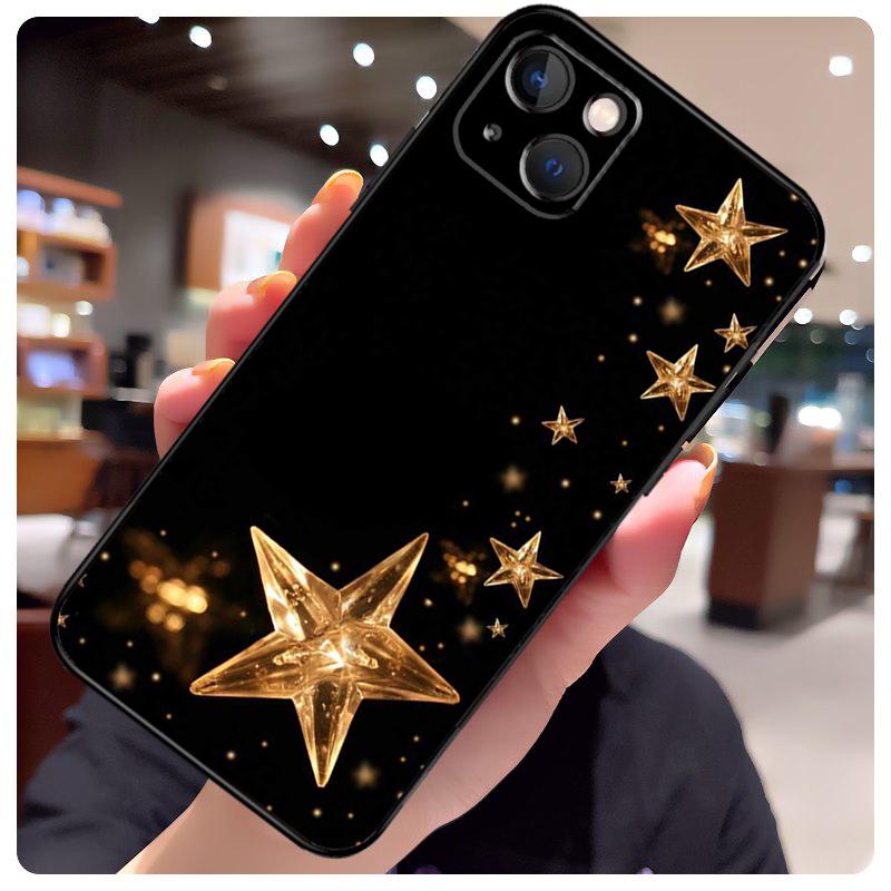 Bright Stars Art Case For iPhone 16 Pro Max 14 13 12 11 15 17 Pro Max mini 15 16 Plus 16e 17 Air Phone Cover