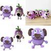 Eggplant Courage Plush Dog Stuffed Animal With Soft Short Plush For Kids Gift