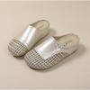 Fashion Platform Inside Heightening Baotou Half Slippers for Women Summer Outside Wear 2025 New Woven Hollow Cool Mopping