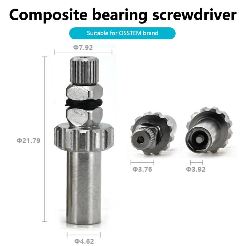 Șurubelniță compusă pentru implant dentar, dreaptă, cu clichet, driver pentru bont, cheie dinamometrică, localizator de precizie pentru dentist