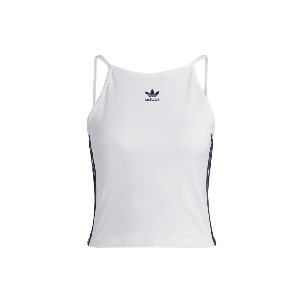 Adidas Originals Adicolor Classics Trefoil Tank Top With Letter Logo And 3-Stripes Women Tops White IB7303