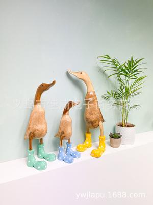 Cizme de ploaie noi creative din rășină transfrontalieră cu buline rață decorațiuni ornamentale de birou pentru acasă rață