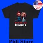 Chucky And Tiffany Bride Of Chucky Movie Men s Black Size S to 3XL S