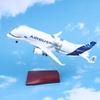 1 Набір 30см 1:Модель літака A330 Beluga Airways, лита смола, масштаб 1:80, металева модель, реактивний літак, відкритий вантажний відсік, з підставкою для демонстрації