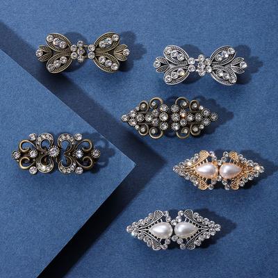 Dress Shirt Vintage Shawl Collar Clasp Brooch Cape Cloak Clips Sweater Swirl Clip Cardigan Clip