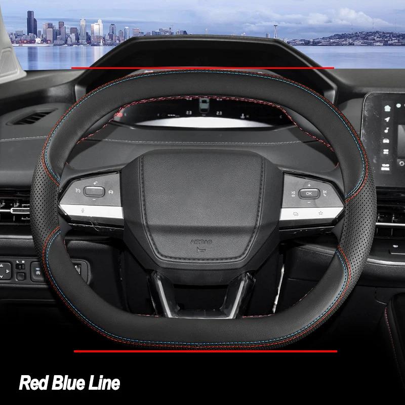 High Quality Leather Braid on Car Steering Wheel Cover for Changan Chana UNIK UNI-V CS55 Plus CS75plus CS75 Wrap Protector