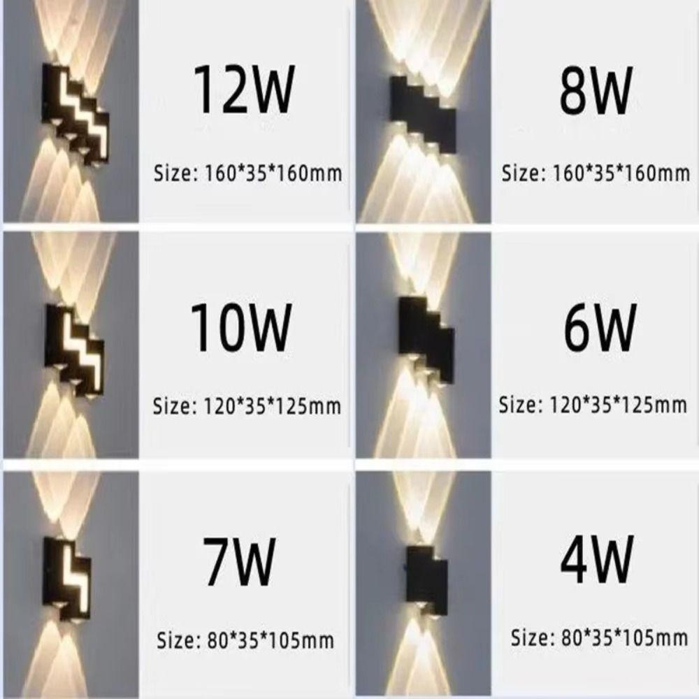 Waterproof IP65 LED Wall Lamp Aluminum Patio Wall Lights Outdoor Wall Lamp Exterior Wall Mount