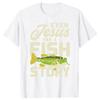 Neuheit Jesus hat mein Leben gerettet Gott Christus Angeln Christliches Geschenk T-Shirts Grafik Individuell Bedruckt Streetwear Sommer Oberteile