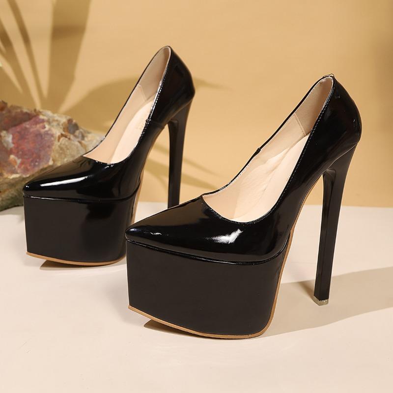 Night club high heels women. Cm thin heel water table sexy super high heel single shoes shallow mouth pointed head catwalk single shoes women