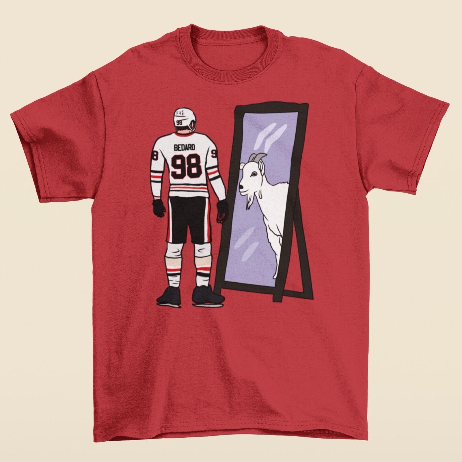 Connor Bedard Mirror GOAT T-shirt XL
