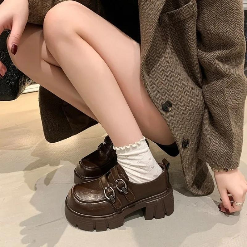 2025 Brand Ladies Shoes Buckle Strap Women's High Heels Metal Decoration Office and Career New Best Seller Heels Women