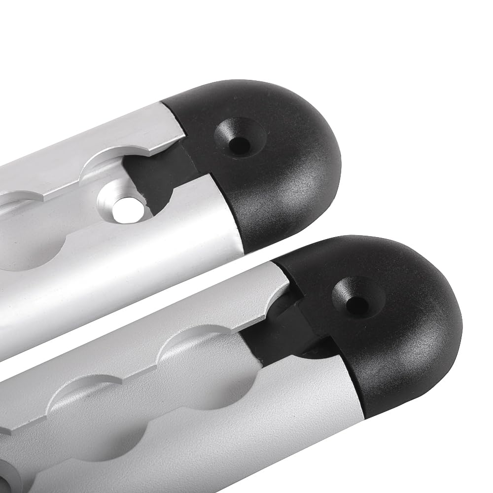 OldBones Motorcycle L-Track Angle End Caps for Airline Trucks Eliminate Sharp Edge of Angled L-Shelf Ends Round 4 Pack