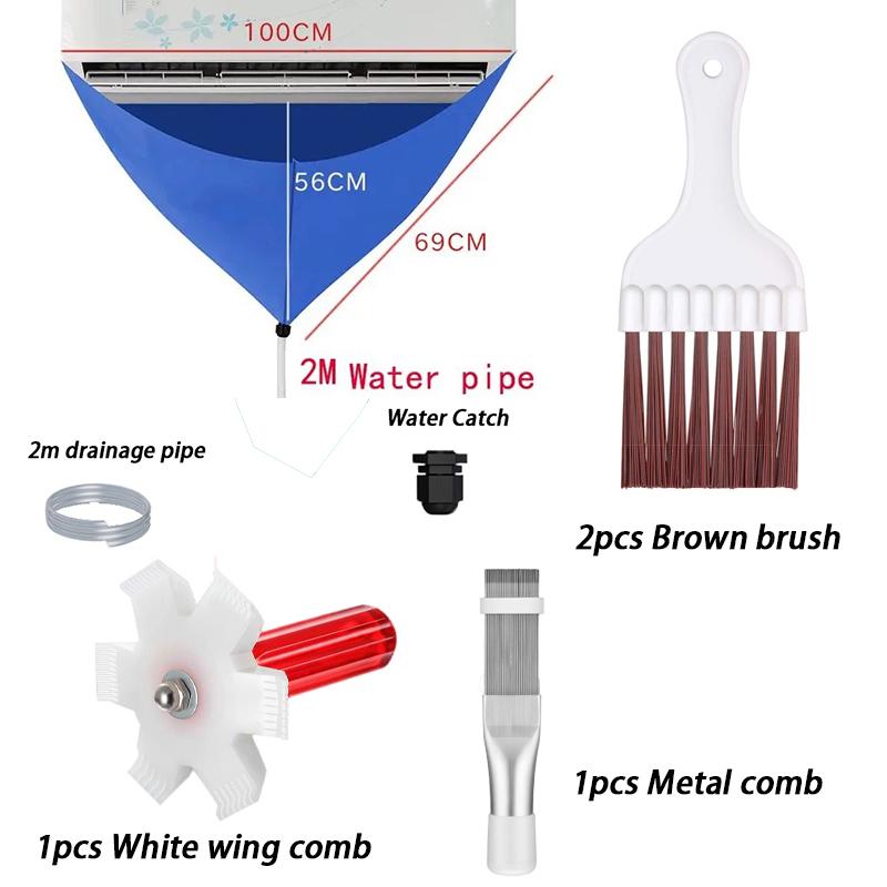 Air Conditioner Cleaning Cover Kit,Water-Proof Dirtproof Cleaning Bag for Household Wall-Mounted Air Conditioner Cleaning Tools