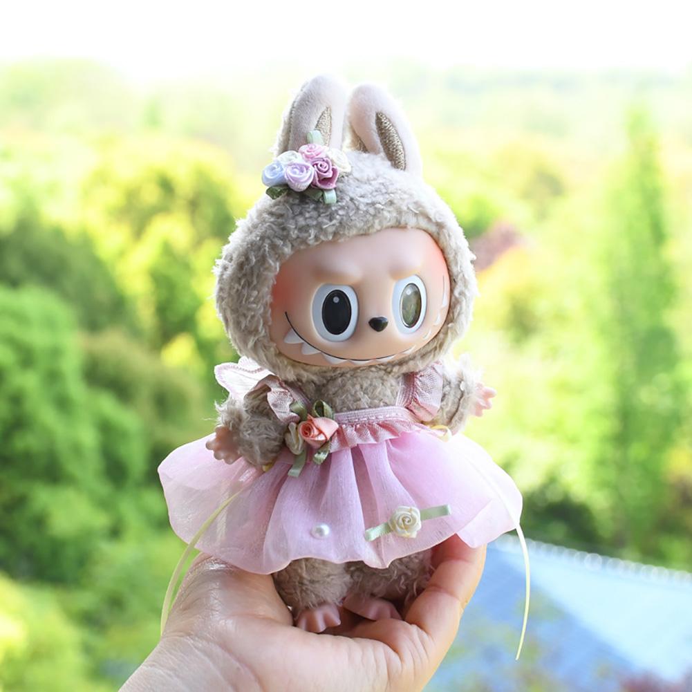 Ubranka dla lalek Labubu Modna sukienka Bluza dla lalki Akcesoria dla lalek Urocze dekoracyjne małe ubranka