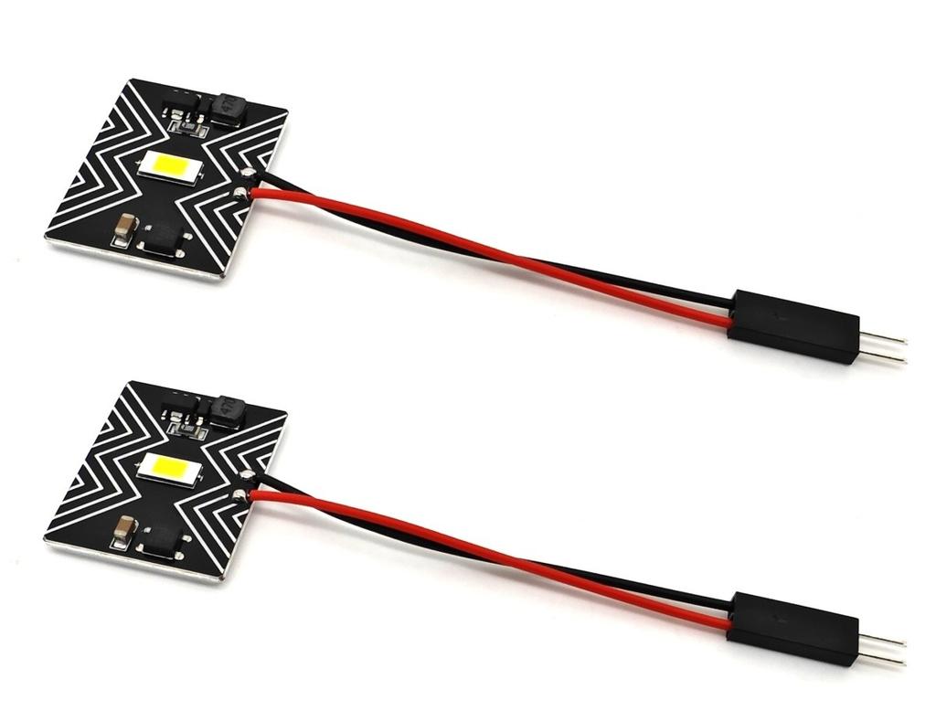 2 Pcs Panel 1 LED 12V W5W, T10, C5W, SV8.5, BA9S, T4W CANBUS 950lm White Strong Off-Road