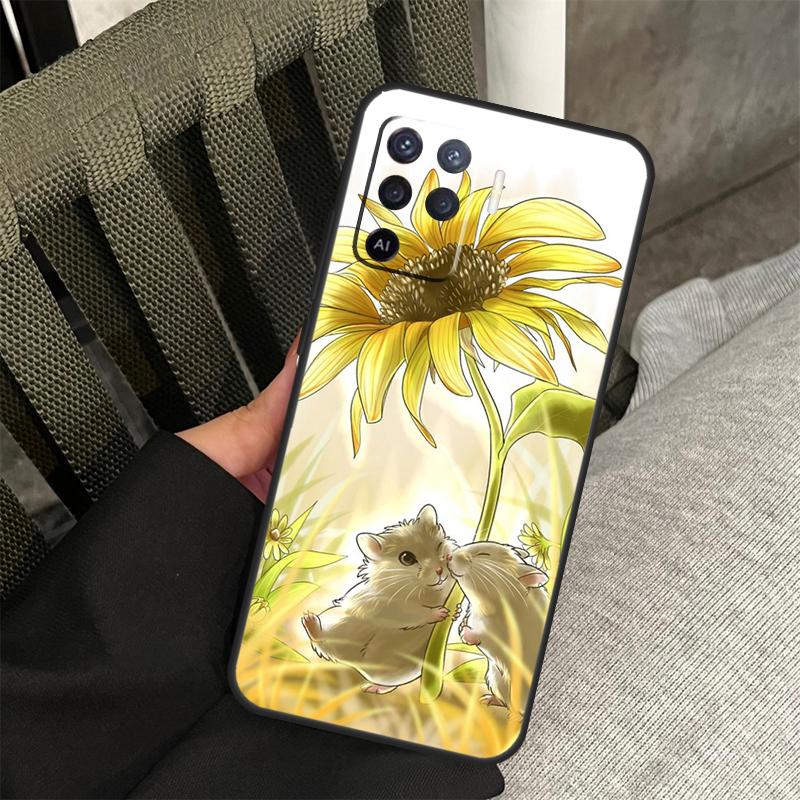 Hamster Art Case For Oppo A80 A60 A40 A94 A54 A98 A78 A18 A38 A58 A16 A76 A96 A17 A77 A74 A57S A15 Cover