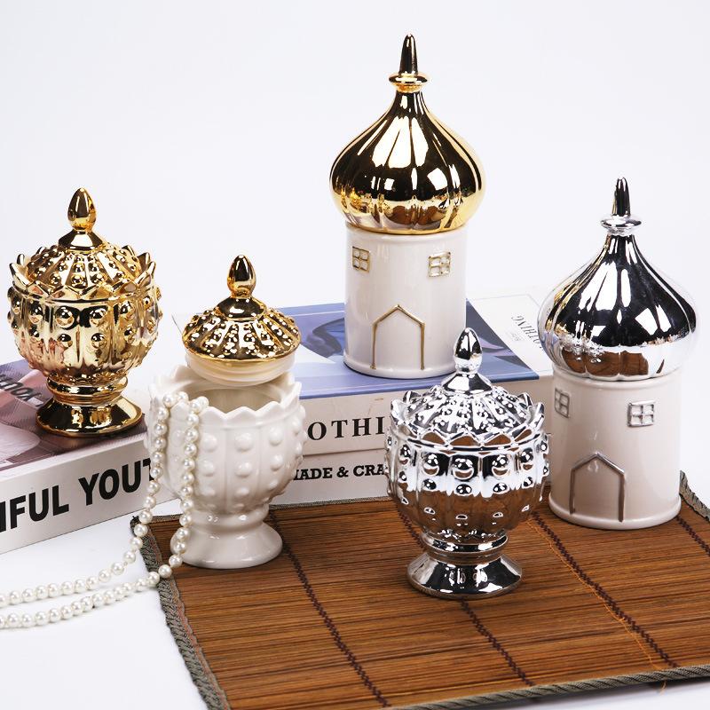 Figure Lips Ceramic Storage Jar Cotton Swab Box Jewelry Storage Jar Vintage Art Decorate Scented Candle Cup Home Decorations