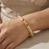 Vintage Colorful Enamel Floral Bangle Hollow Out Chinese Style Dainty Jewelry Handmade Gift Flower Bangle Women