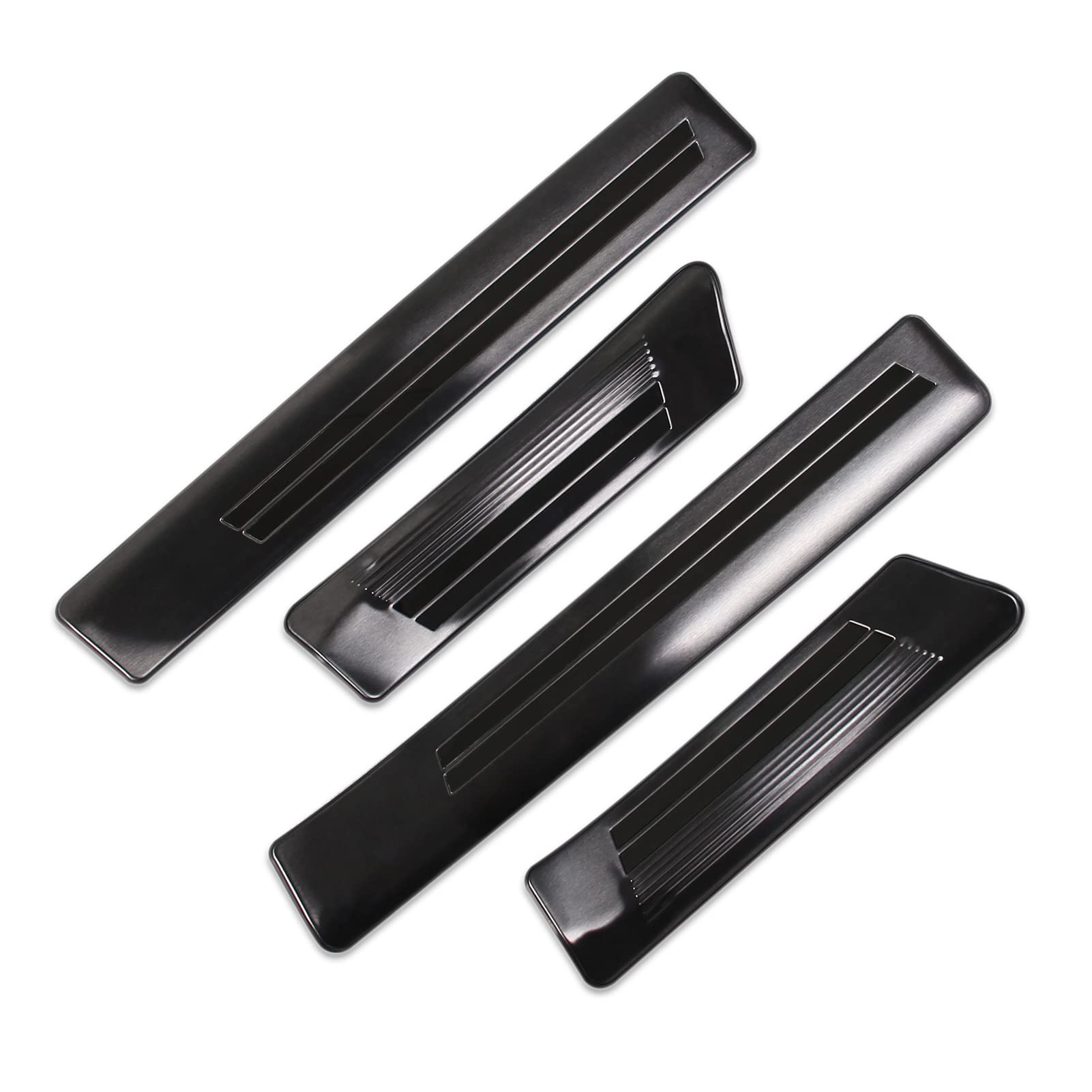 

RUIQ Накладки на пороги из нержавеющей стали для интерьера Nissan Kicks Разработаны для Nissan Kicks (Модель P15) - Черный, чёрный