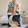 Anime Kwaii Plant Cats Cushion Cover Pillowcase Short Plush Invisible Zipper Room Sofa Cushion Cover